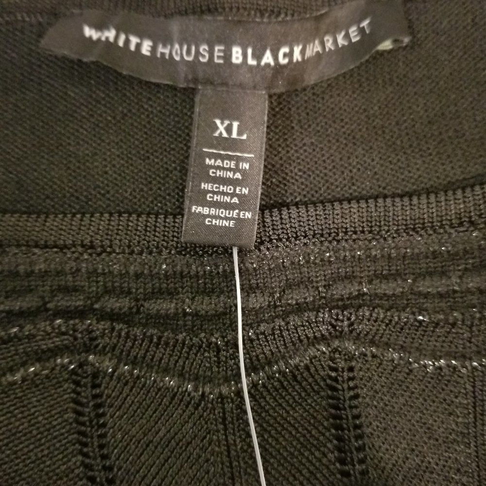 New White House Black Mkt Black Lace Gold Sweater - Picture 12 of 14